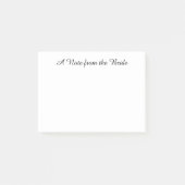 Post-it® "Note de la mariée" Post-its (Devant)