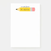 Post-it® Note de la part du professeur Cadeau crayon (Devant)