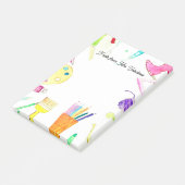 Post-it® Note de l'Ecole de crayons pour enseignants aquare (Incliné)