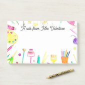 Post-it® Note de l'Ecole de crayons pour enseignants aquare (Sur un bureau)