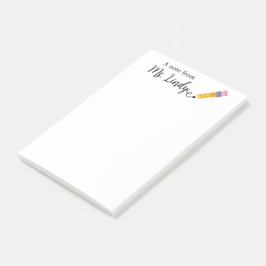 Post-it® Note de l'enseignant (Incliné)