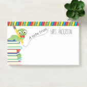 Post-it® Note de l'enseignant avec un ver de livre (Bureau)