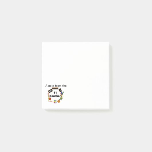 Post-it® Note de l'enseignant n° 1 Post-it Note Sticky Pad (Devant)