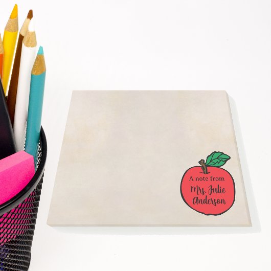 Post-it® Note de l'enseignant personnalisée