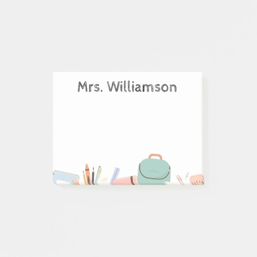 Post-it® Note de l'enseignant Post-it Note (Devant)