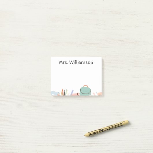 Post-it® Note de l'enseignant Post-it Note (Sur un bureau)