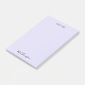 Post-it® Note De L'Enseignant Purple Name Post It Notes (Incliné)