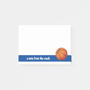 Post-it® Note de l'entraîneur de basket-ball
