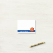 Post-it® Note de l'entraîneur de basket-ball (Sur un bureau)