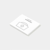 Post-it® Note de l'infirmière et du Casquette de l'école (Incliné)