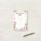 Post-it® Note de mitzvah de fille juive (Sur un bureau)