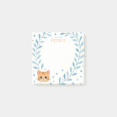 Post-it® Note de Nom Personnalisé avec Adorable Petit Chat  (Devant)