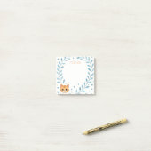 Post-it® Note de Nom Personnalisé avec Adorable Petit Chat  (Sur un bureau)