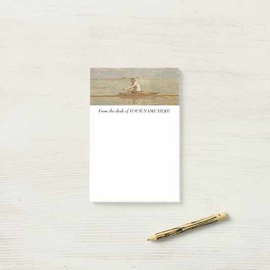 Post-it® Note de post-it d'aviron, grande pour des (Sur un bureau)