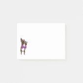 Post-it® Note de post-it de Boston Terrier (Devant)