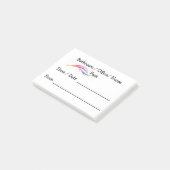 Post-it® Note de post-it de forme de passage de professeur (Incliné)