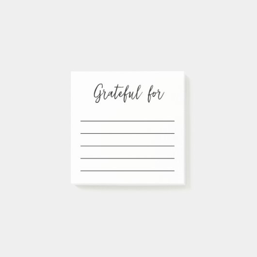 Post-it® Note de post-it de Gratitude minimale (Devant)