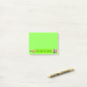 Post-it® Note de professeur (Sur un bureau)