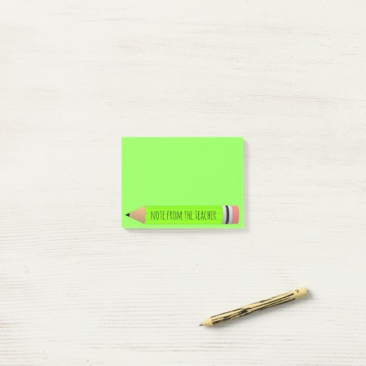 Post-it® Note de professeur (Sur un bureau)