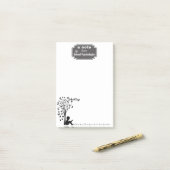 Post-it® note de psychologue d'école de Cru-style (Sur un bureau)