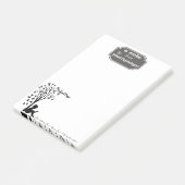 Post-it® note de psychologue d'école de Cru-style (Incliné)