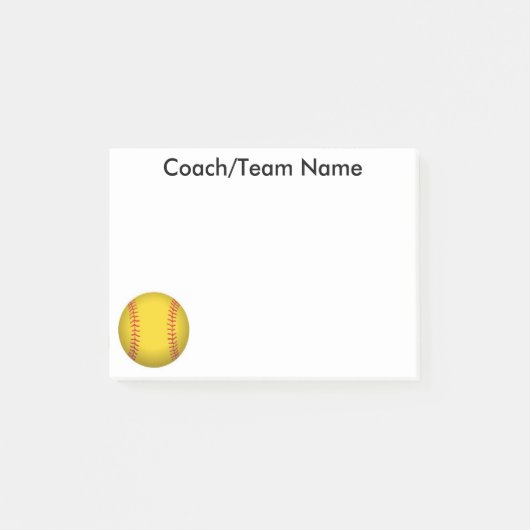 Post-it® Note de publication de softball (Devant)