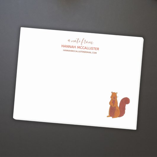Post-it® Note de rappel de l'enseignant d'écureuil mignon