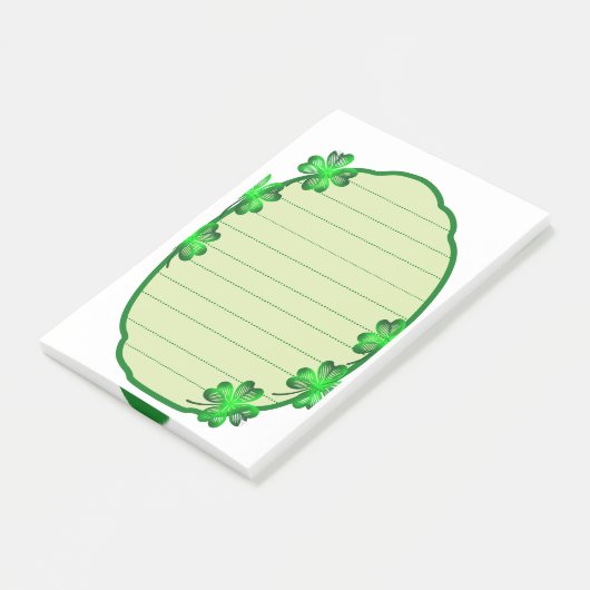 Post-it® Note de trèfle (Incliné)