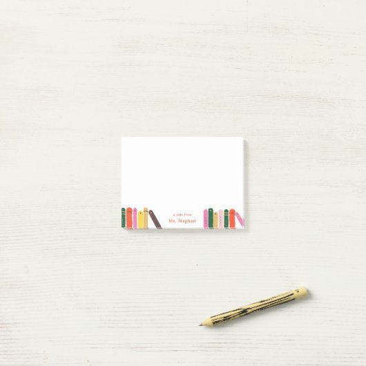 Post-it® Note de ver de livre de l'enseignant (Sur un bureau)