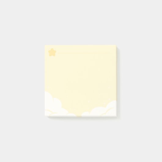 Post-it® note d'étoile protection-Jaune (Devant)