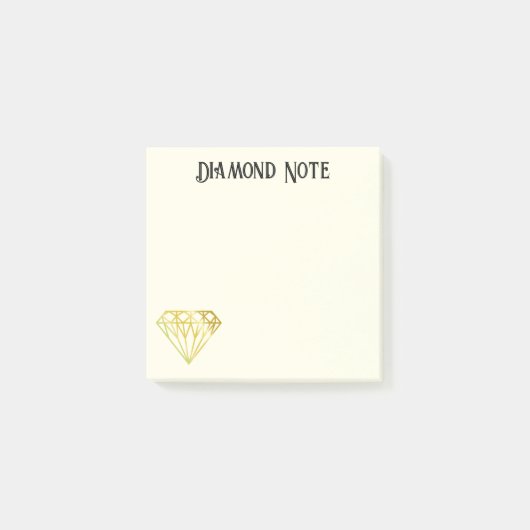 Post-it® Note diamant d'or (Devant)