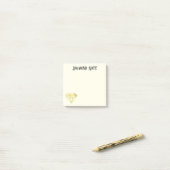 Post-it® Note diamant d'or (Sur un bureau)