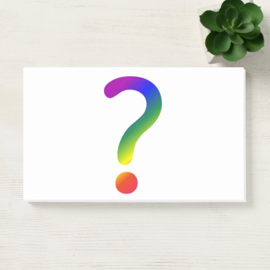 Post-it® Note d'interrogation "arc-en-ciel" (Bureau)