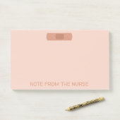 Post-it® Note du bandage d'infirmière (Sur un bureau)