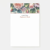 Post-it® Note Du Bloc-Notes Personnalisé Rose De Bureau (Devant)