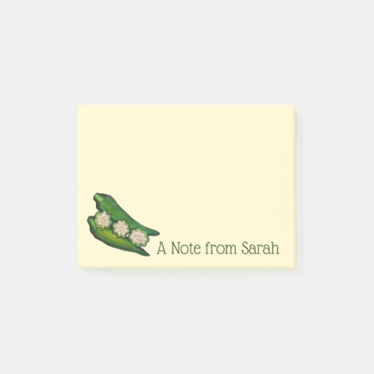 Post-it® Note du chef cuisinier Okra Southern (Devant)