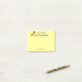 Post-it® Note du Courrier-it® du psychologue fait sur (Sur un bureau)