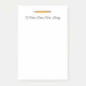 Post-it® Note Du Crayon Professeur (Devant)