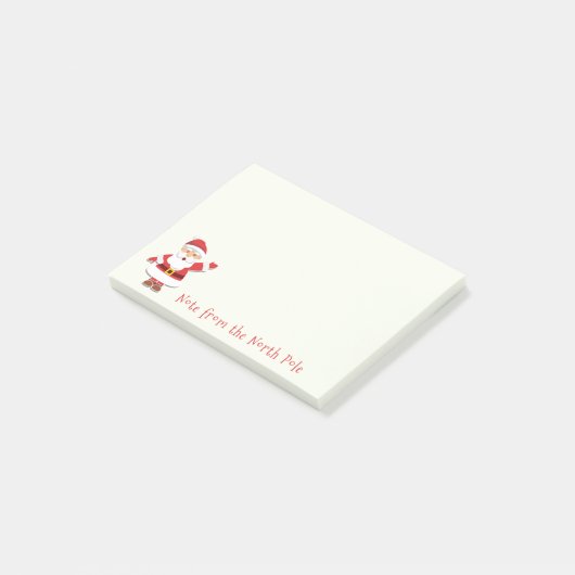 Post-it® Note du Pôle Nord Père Noël (Incliné)
