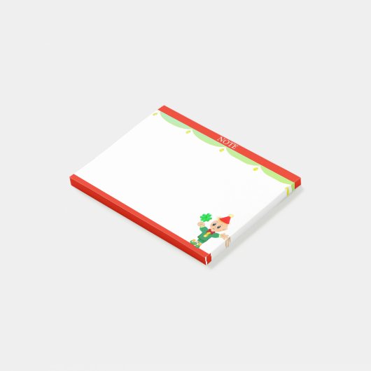 Post-it® Note & Elf mignon (Incliné)