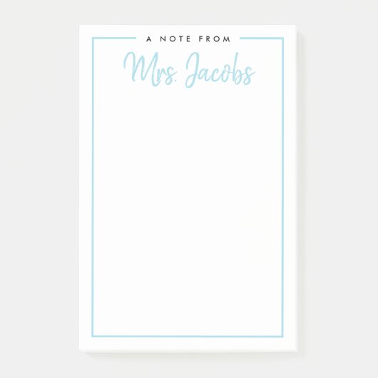 Post-it® Note encadrée Couleurs personnalisées Notes postal (Devant)