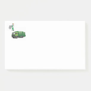 Post it Note Garbage Truck