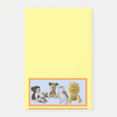 Post-it Note - Groupe d'animaux de jouets dans le  (Devant)