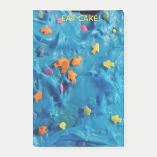 Post-it Note Mange du gâteau (Devant)