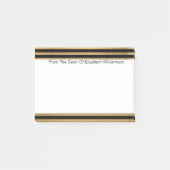Post-it® Note moderne simple de bureau de monogramme de (Devant)