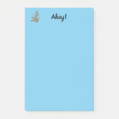 Post-it® Note Pad - Ahoy avec Ancre gris (Devant)