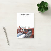 Post-it® Note Pad avec 1981 Corvette Car Intérieur (Bureau)
