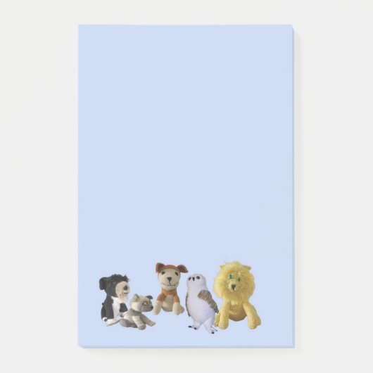 Post-it® Note Pad - Groupe d'animaux de jouets (Devant)
