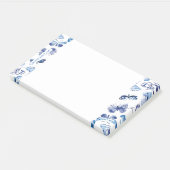 Post it Note Pad Shoping Blue Butterflies (Schuin)