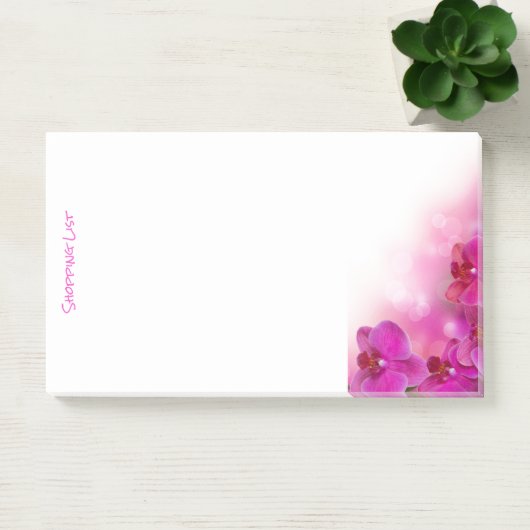 Post It Note Pad Winkellijst Orchideeën (Kantoor)